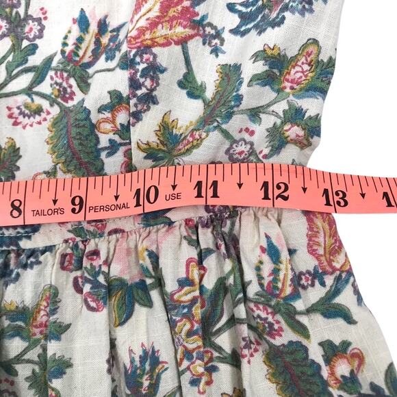MADEWELL Garden Vine Sleeveless Cotton Dress Sz 0 Floral Fairy Cottage Preppy - Picture 13 of 14